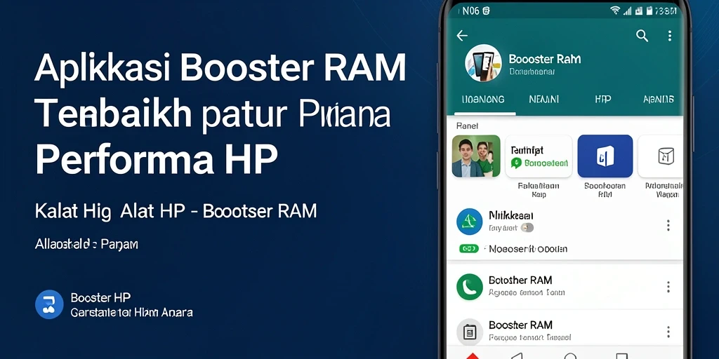 Tampilan antarmuka N06 yang sederhana dan fungsional untuk Booster RAM.