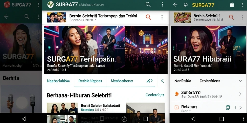 Tampilan antarmuka SURGA77 yang menarik dan informatif.