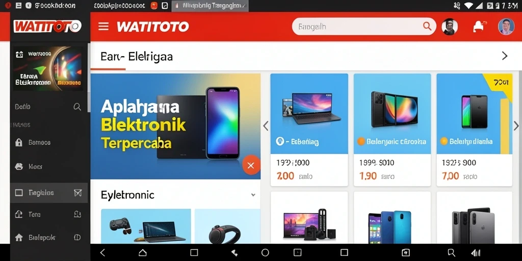 Antarmuka WATITOTO yang menarik dan mudah digunakan.